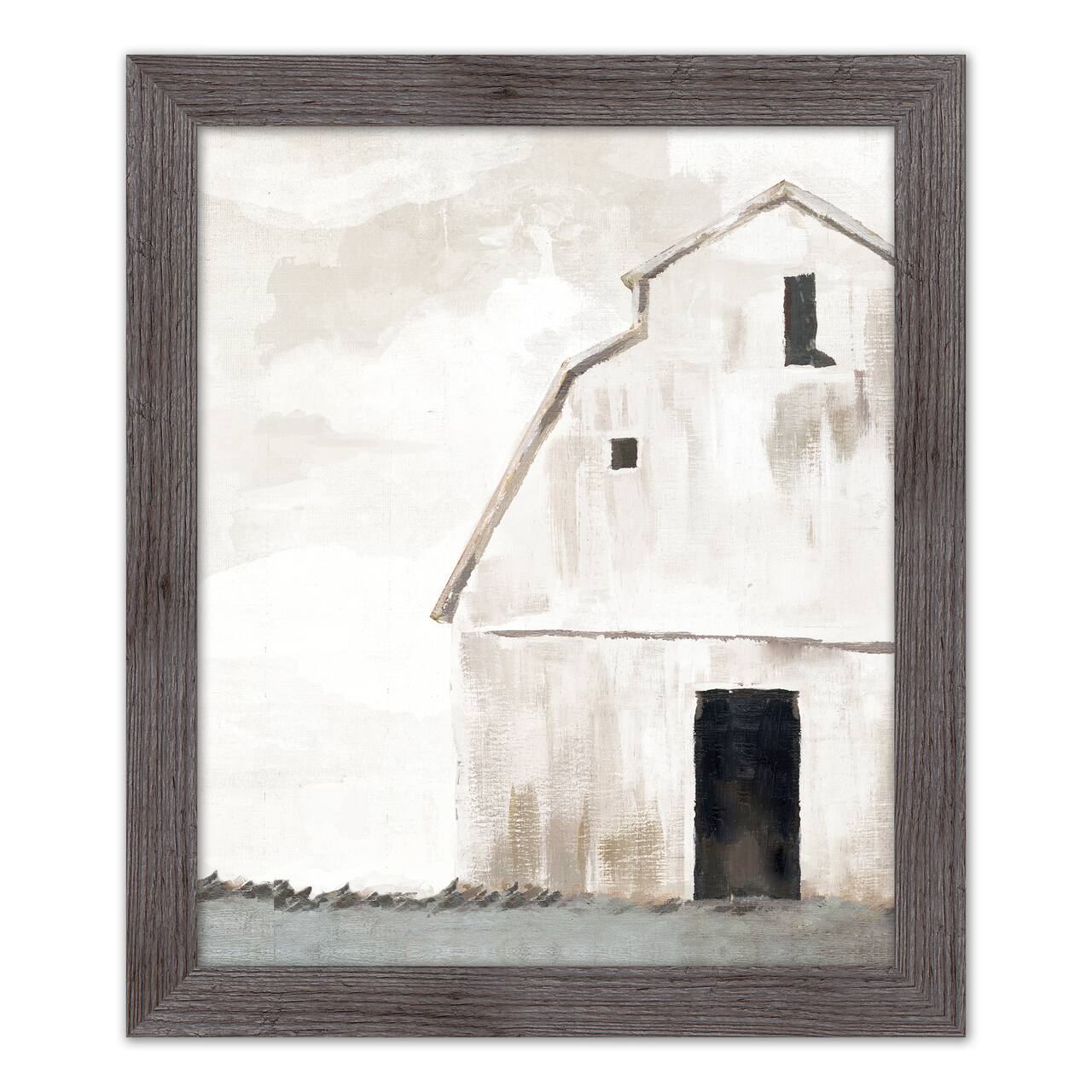 Rustic Barn 20" x 24" Western Gray Framed Print